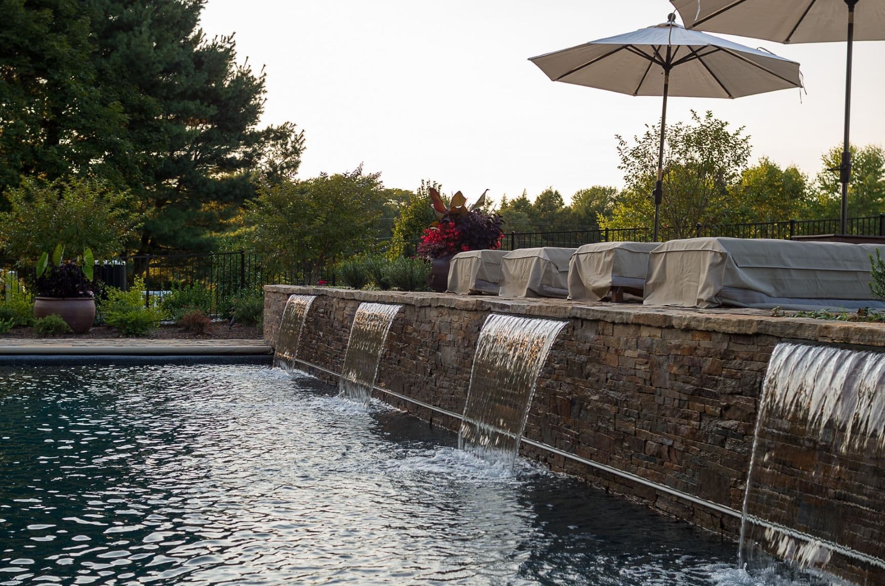 Luxury pool detail