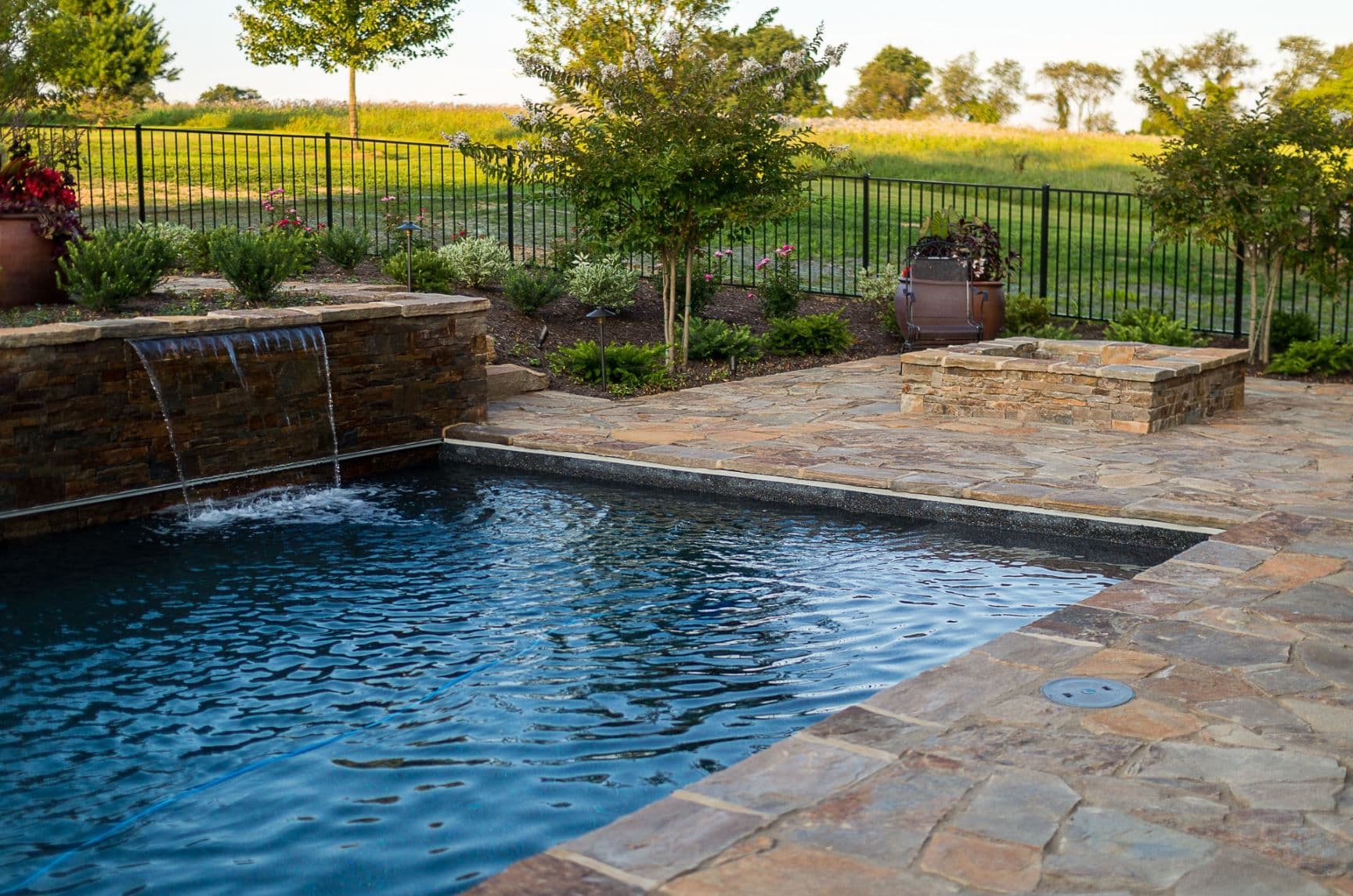 Luxury pool detail