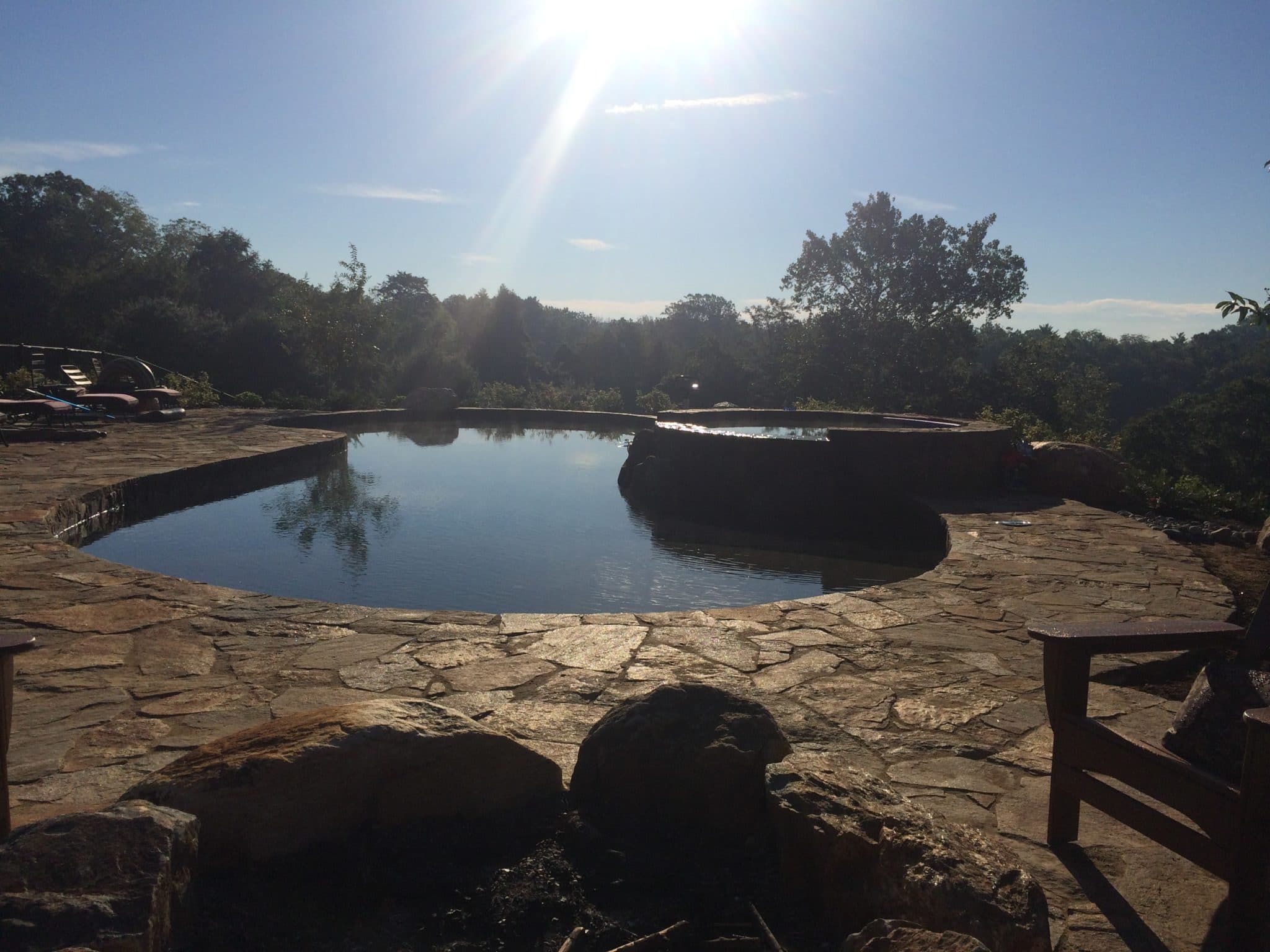 Completed Chester County pool and planting