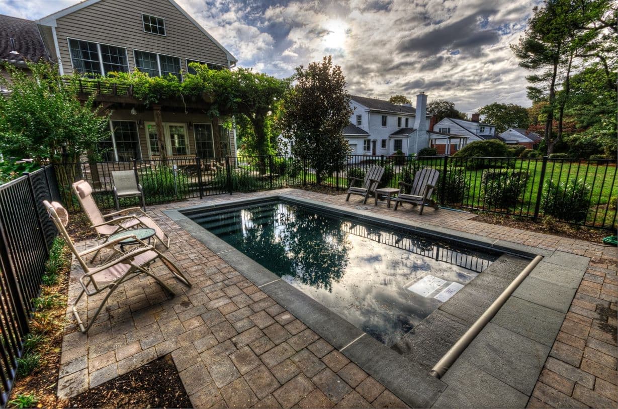Compact pool suited to a tighter coastal-town lot