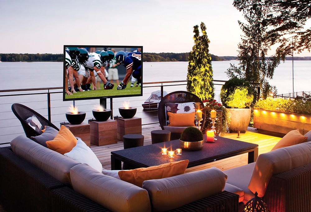 Outdoor TVs and stereo systems